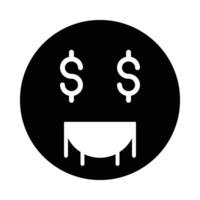 Greed Vector Glyph Icon For Personal And Commercial Use.