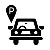 Parking Vector Glyph Icon For Personal And Commercial Use.