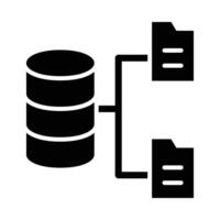 datos almacenamiento vector glifo icono para personal y comercial usar.