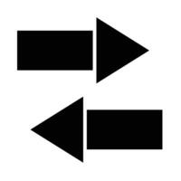 flechas vector glifo icono para personal y comercial usar.