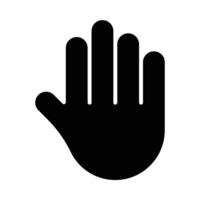 Hand Gesture Vector Glyph Icon For Personal And Commercial Use.