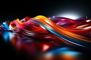 Motion blur effect, capturing the sense of speed movement and adding a dynamic element to the wallpaper. Generative Ai photo