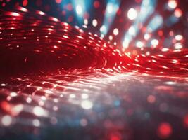 Red And White colorful glowing light pattern in background AI Generated photo