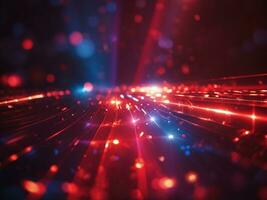 Red And White colorful glowing light pattern in background AI Generated photo