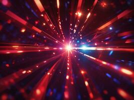 Red And White colorful glowing light pattern in background AI Generated photo