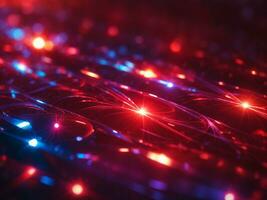 Red And White colorful glowing light pattern in background AI Generated photo