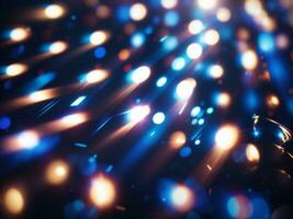 Blue And White colorful lens flare glowing light pattern in background AI Generated photo