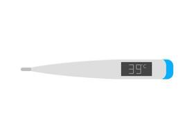 Illustration of a thermometer isolated on a white background vector