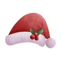 sombrero de santa de navidad png