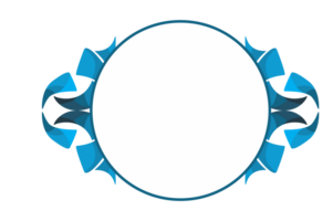 azul presas enfeite fronteira com ponto padronizar Projeto com transparente fundo png