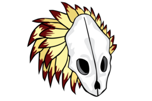 artwork - tribal dier schedel masker png