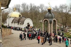 TERNOPIL, UKRAINE - APRIL 2, 2023 Zarvanytsia Spiritual Center - one of the largest Podolian shrines of the Greek Catholic Church photo