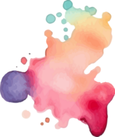 Watercolor hand drawn stain png