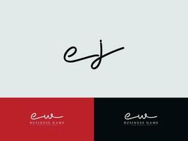 Modern Ej Initial Logo, Luxury EJ Logo Letters Icon vector