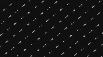 Animated abstract Black and white background. Slide geometry form. Looped stock animation motion graphics design. footage for backdrop, wallpaper. Video Footage 4K