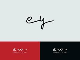 Modern Ey Initial Logo, Luxury EY Logo Letters Icon vector