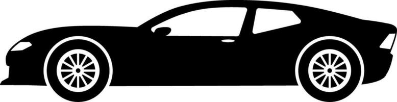 Sport car icon vector. Sport race car silhouette for icon, symbol or sign. Fast sport car graphic resource for transportation or automotive vector