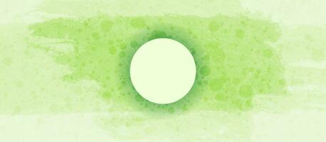 Green grunge minimal geometric background with circle vector