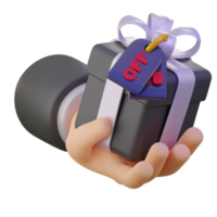 Special Gift Discount 3d icon png