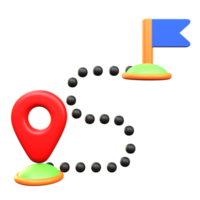 itinerario generico arrotondato forme icona png