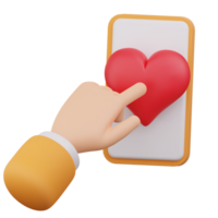 mobile donazione 3d icona png