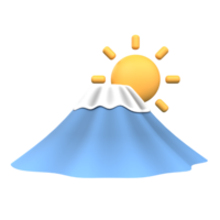 Mountains And Sun rise icon png
