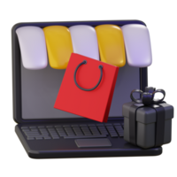 escritorio Tienda 3d icono png