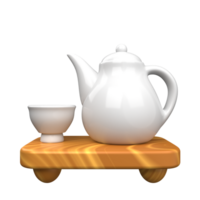 3d té ilustración png