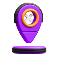 marcador de posición 3d icono png