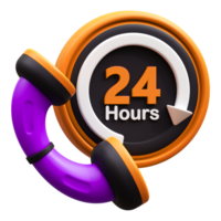 cliente Servicio 24 horas 3d icono png