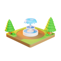 fountain roundabout 3d icon png