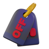 descuento notificación precio etiqueta 3d icono png