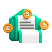 Finance Mail 3d icon png