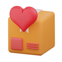 Charity Box 3d icon png