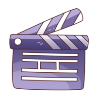 Movie Clapper Sticker Icon png