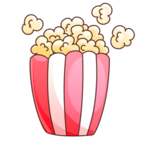 Film Nacht Aufkleber Popcorn png