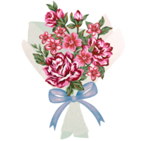 preparativi squallido elegante fiore rosa fiorire retrò Vintage ▾ saluti mazzo San Valentino png