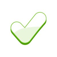 Button of confirmation, yes or check mark png