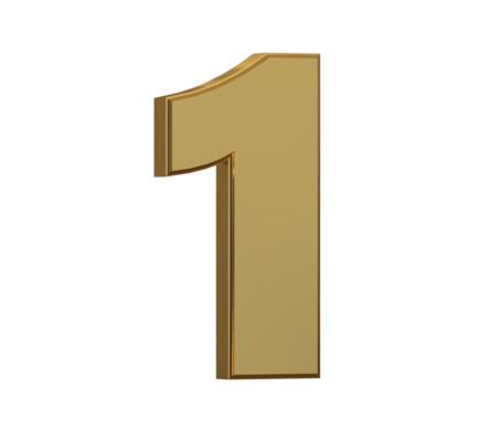 Number 1 PNGs for Free Download