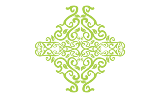 flora ornament grens met ontwerp met transparant achtergrond png