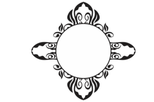 Flora Ornament Border With Design With Transparent Background png