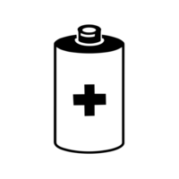 batteri ikon. batteri laddning tecken och symbol. batteri avgift isolerat på transparent bakgrund, ai generativ png
