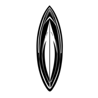 surfingbräda silhuett ikon. enkel modern minimal platt stil. surfing, strand, tecken, symbol , ai generativ png