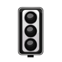 Traffic light icon. AI Generative png