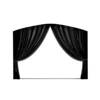 scene and curtains icon. Element of theater and art illustration.  AI Generative png