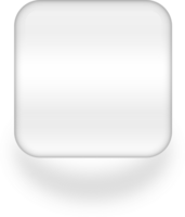 quadrado neumorfo transparente vidro botão, mínimo botão realista sombra. png