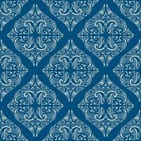 vector seamless pattern. geometrical maori style. blue background