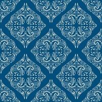 vector seamless pattern. geometrical maori style. blue background