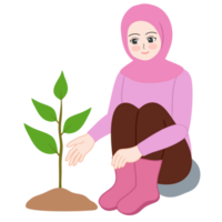 planting tree clipart png
