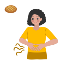 hungrig karaktär ClipArt png